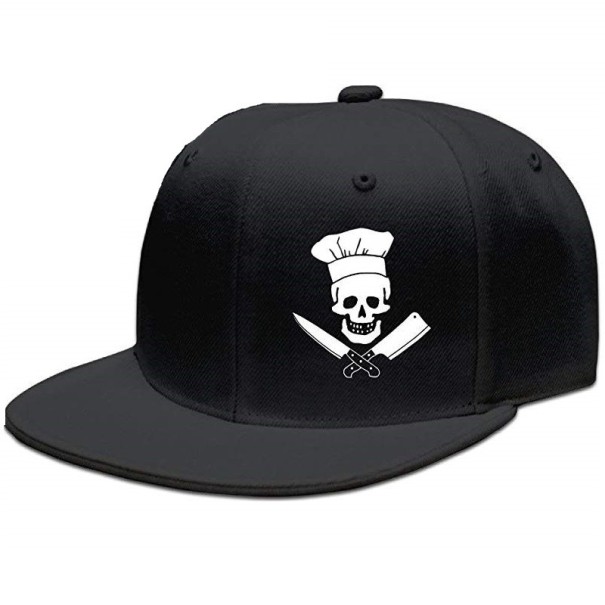 Gorra snapback de hombre con calavera negro