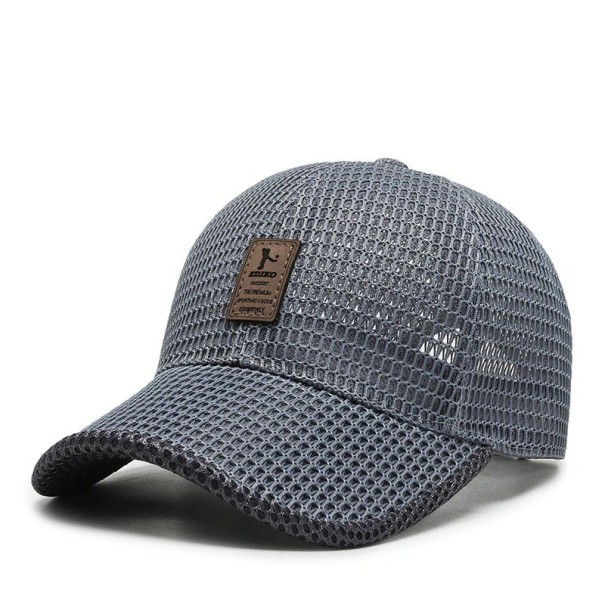 Gorra transpirable gris oscuro