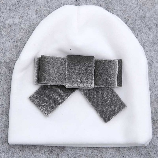 Gorro de bebé con lazo Jazmín 1