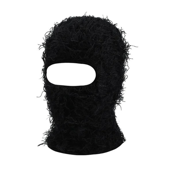 Gorro de ciclismo de inverno à prova de vento com cobertura facial completa Balaclava de acrílico Unisex máscara de esqui camuflada gorro quente para homens e mulheres preto