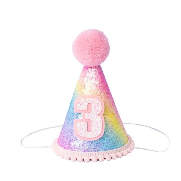 Gorro de cumpleaños con numero 6