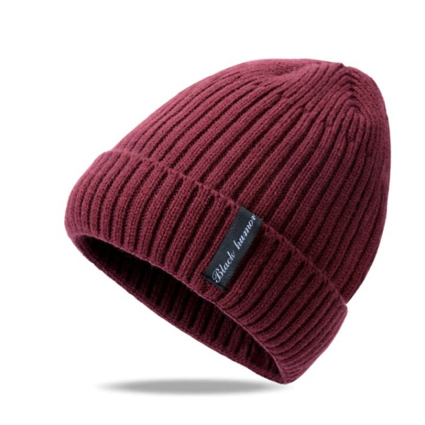 Gorro de Inverno Masculino com Pelagem J955 borgonha