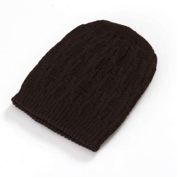 Gorro de Inverno Tricotado para Senhora J2804 castanho