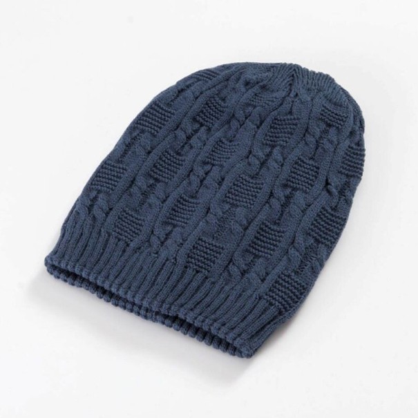 Gorro de invierno de punto para mujer J2804 azul