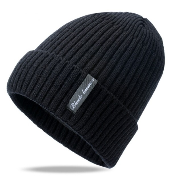 Gorro de invierno para hombre con pelo J955 negro