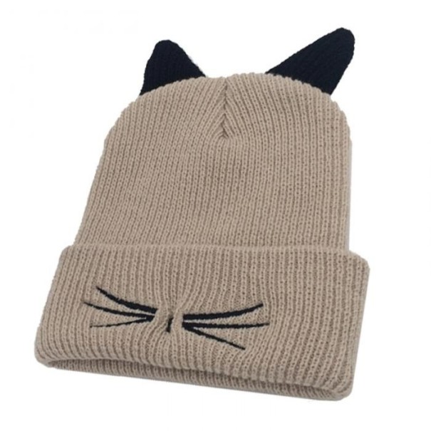 Gorro de invierno para mujer Kitty J2355 beige