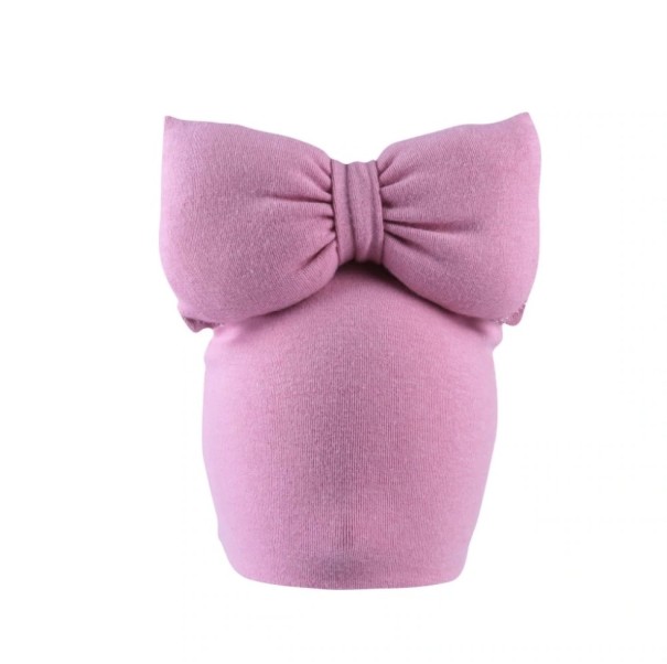 Gorro de invierno para niña con lazo 3