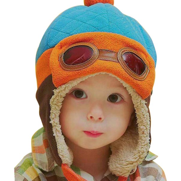 Gorro de invierno para niños Pilot J2466 azul