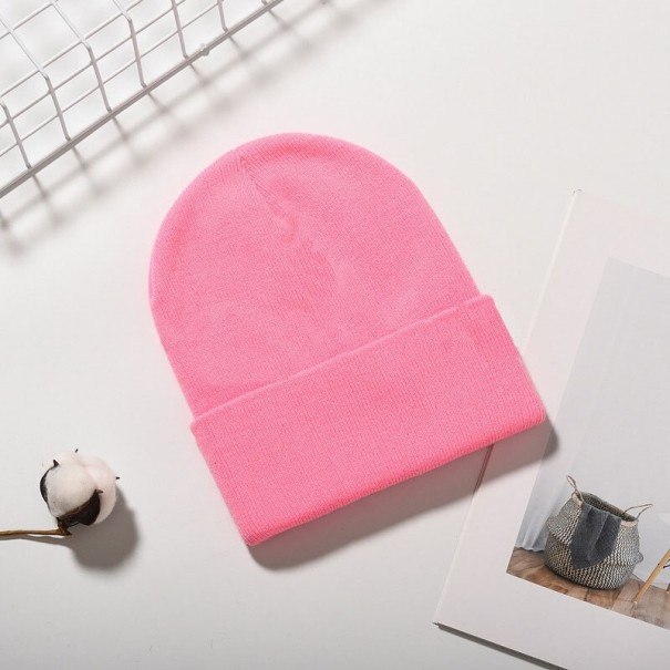 Gorro de invierno rosa