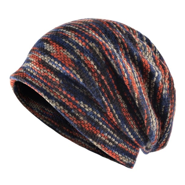 Gorro de malha masculino com forro em pelúcia J2081 vermelho