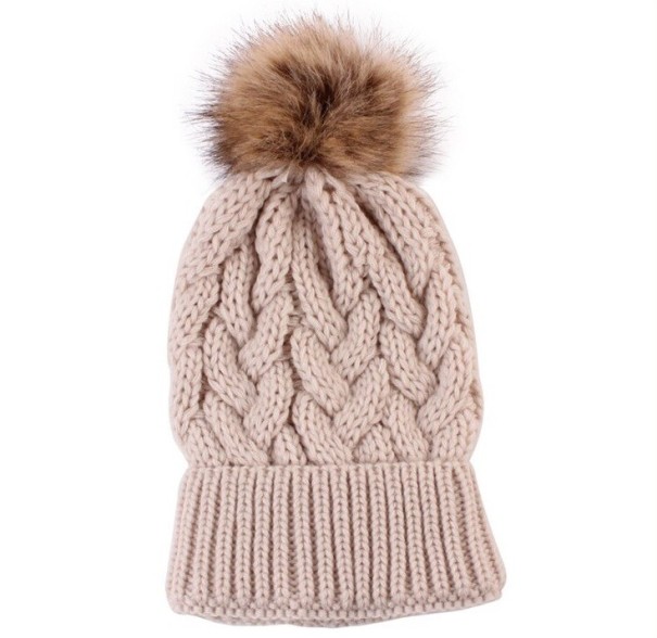 Gorro de punto para mujer Mandy caqui