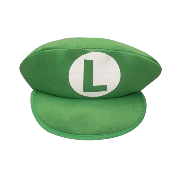 Gorro de Super Mario con bigote Disfraz de Super Mario Disfraz de Halloween Accesorios de disfraz verde