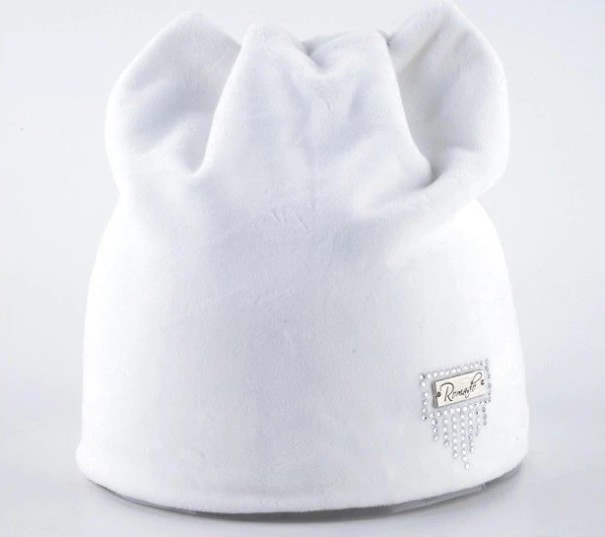 Gorro feminino estiloso J3077 branco