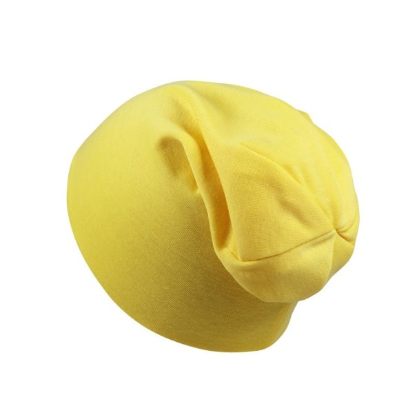 Gorro infantil, color liso. amarillo