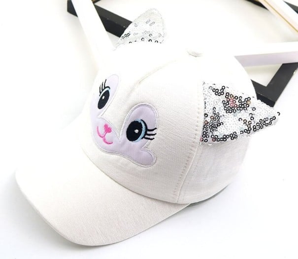 Gorro infantil com orelhas Becca branco