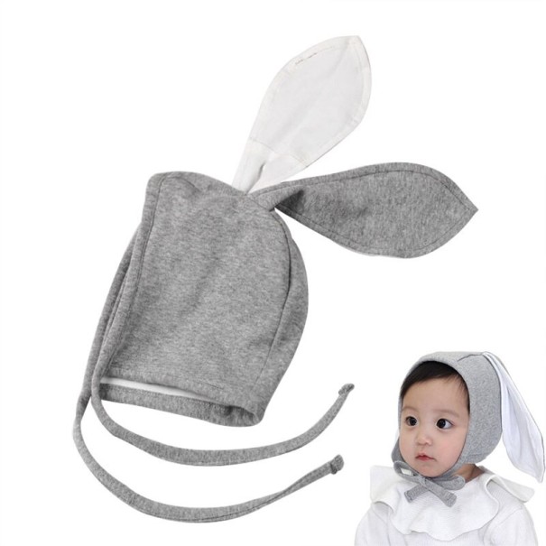 Gorro infantil com orelhas Victoria cinzento
