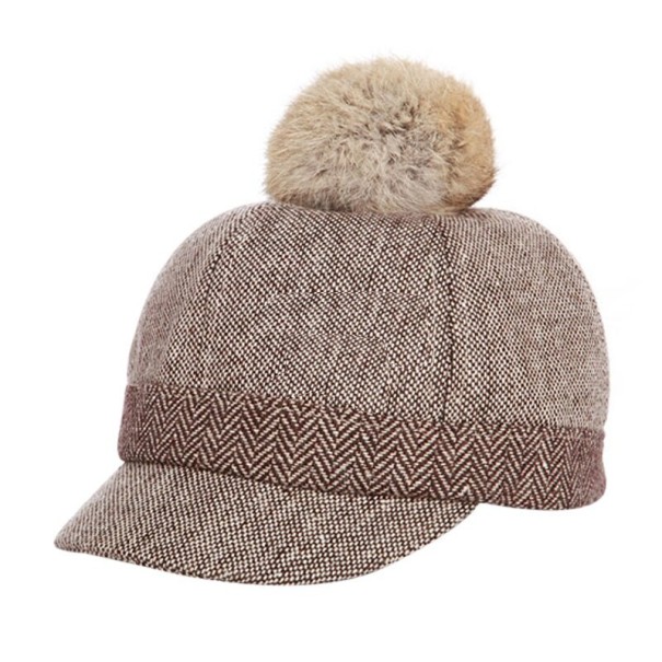 Gorro Infantil com Pompom Callum castanho 3-6 anos