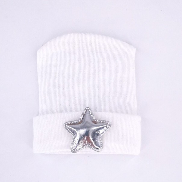 Gorro infantil con estrella A490 plateado