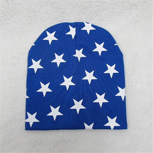 Gorro infantil con estrellas azul
