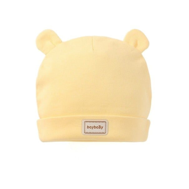 Gorro infantil con orejas amarillo 1