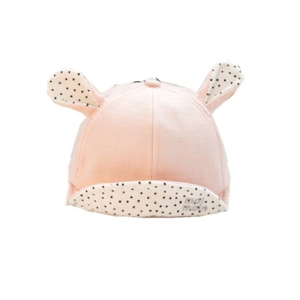 Gorro infantil con orejas Kirsty rosa claro
