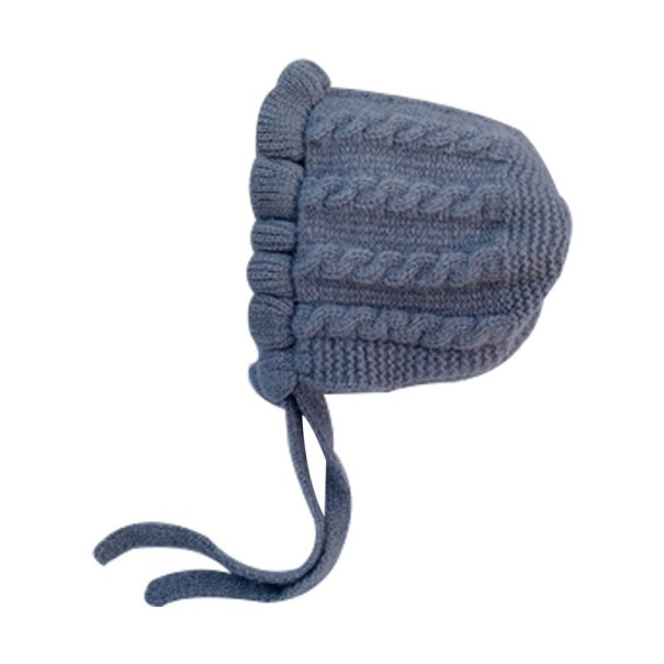 Gorro infantil con volante gris