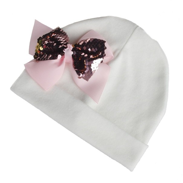 Gorro infantil de algodón con lazo A497 blanco