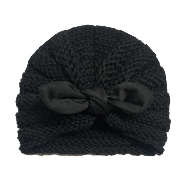Gorro infantil de crochet negro