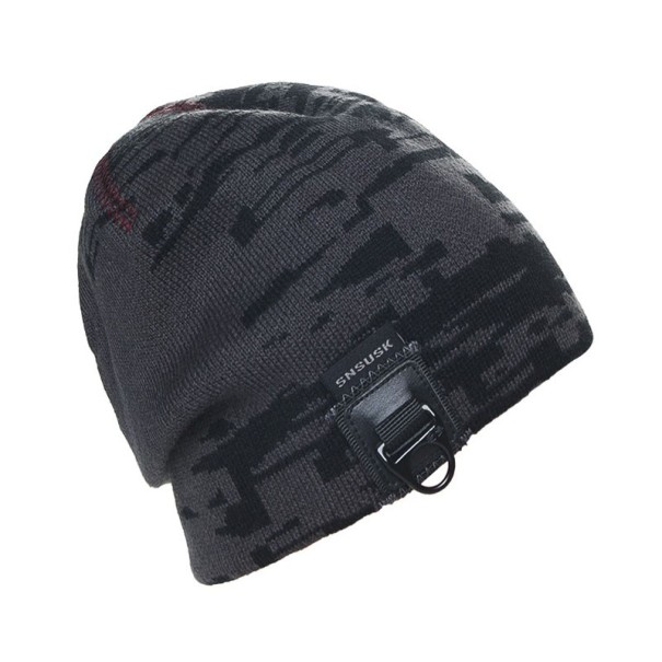 Gorro masculino com padrão J2049 cinzento