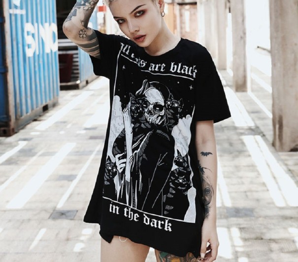 Gothic T-shirt voor dames