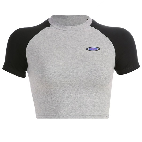 Grå crop top til kvinder XS