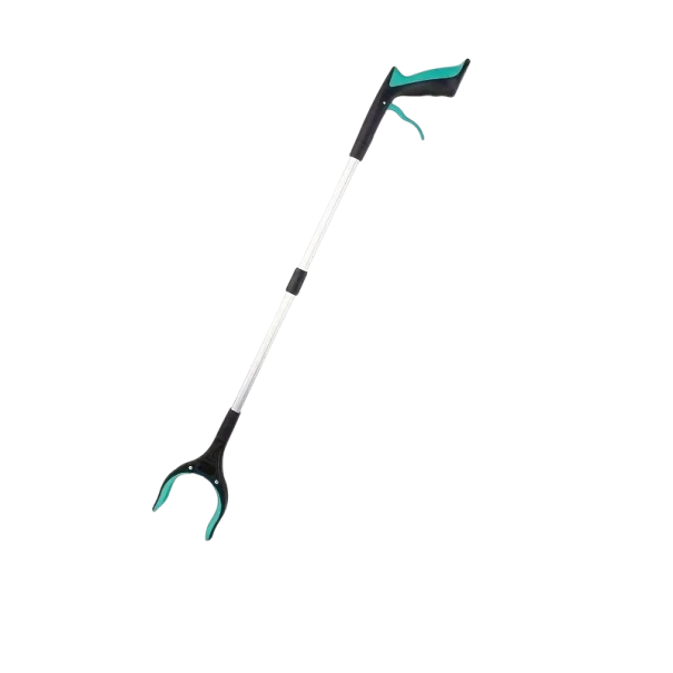 Grabber Reacher Tool 83 cm Hliníkové prodloužené kleště na odpadky Plastové a hliníkové čisticí kleště Picker nástroj pro snadný úklid zelená
