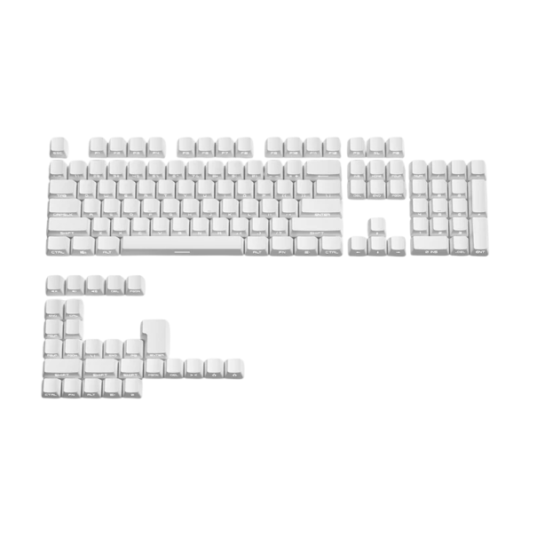 Gradientné krytky kláves s bočným potlačom 130+ kláves PBT profil OEM pre MX Switches herné mechanické klávesnice biela