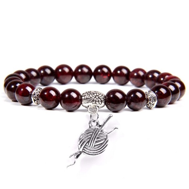 Granatpärlorarmband 17 cm 14