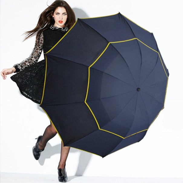 Grand parapluie familial - 130 cm J2302 bleu
