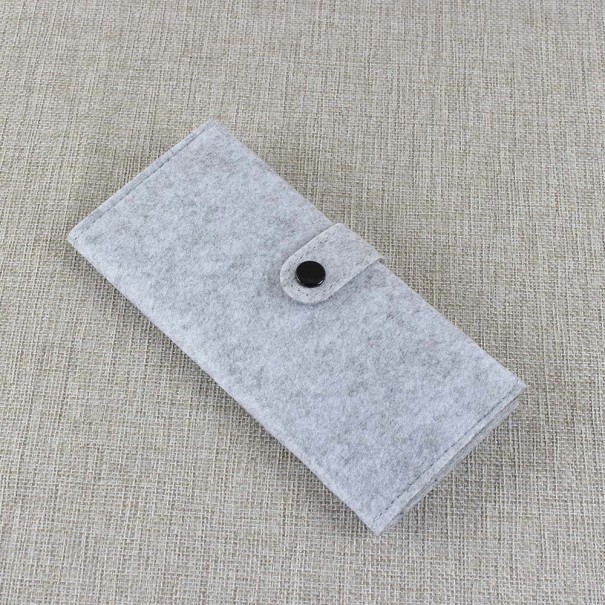 Grand portefeuille pour homme M626 gris clair