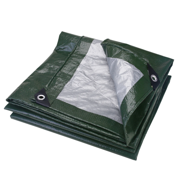 Grande tenda impermeabile 3x4 m Pellicola rinforzata resistente per esterni con corda e occhielli protezione UV per giardini, ripari, tetti e uso domestico 1