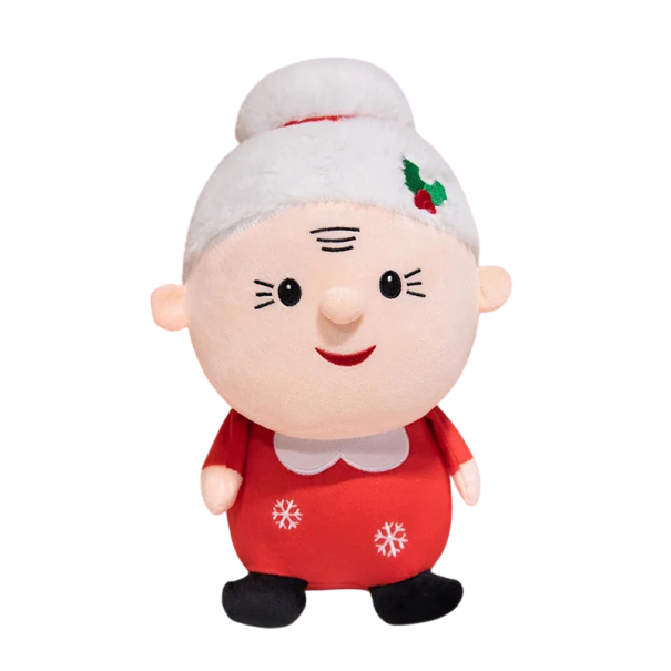 Grandma Plush Toy 23 cm Christmas Plush Toy Made of Soft Cotton and PP Cotton Soft Plush Figure for Winter Decorations and Gifts 1