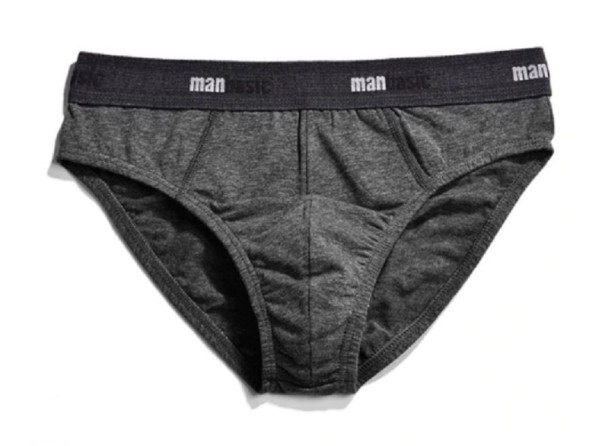 Graue Herren-Slip M