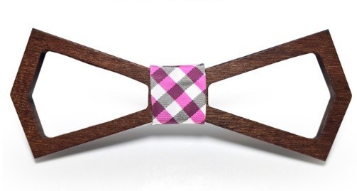 Gravata de madeira esculpida J649 5