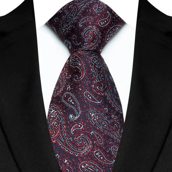 Gravata masculina com padrão marcante 145 x 8 cm Gravata elegante Acessório masculino estiloso Para eventos de negócios e sociais Material 1