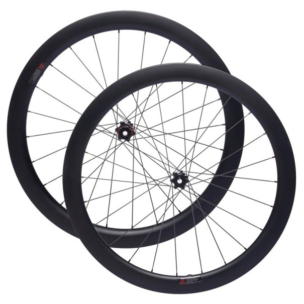 Gravelhjul CSC 700C karbon utan slang 30 mm (inre 23 mm) x 35 mm stålager SHIMANO HG8-12S för väg och gravel 1