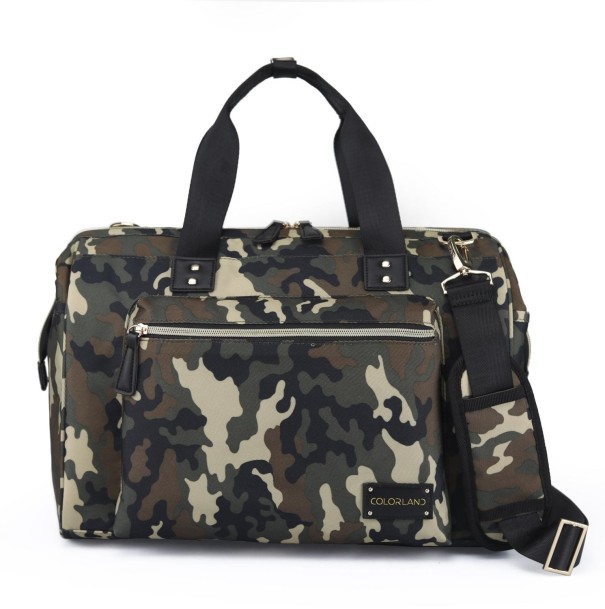 Graviditetstaske med pusleunderlag camouflage