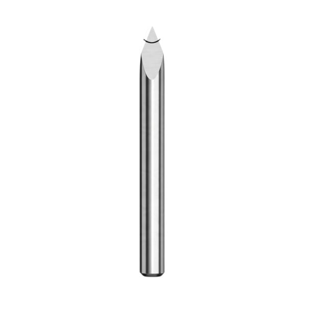Gravurointiv V-freesit 45° x 0,1 mm 10 kpl Varsi 3,175 mm Pituus 30 mm Kolmiteräiset karbidiset Hopeiset CNC-freesille ja gravurointiin 1