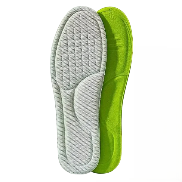 Grey Insoles Size EU 41–42 Soft Foam Padding Shock Absorption Breathable Material Adaptable Shape Comfortable Walking Daily Wear 1