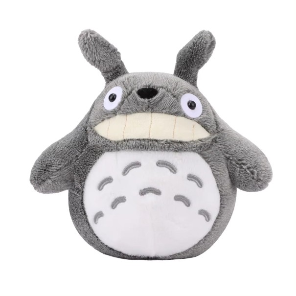 Grey Plush Character with a Smile 26 cm Cute Plush Toy Soft Companion for Children and Adults 1