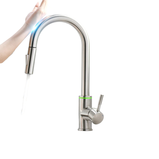 Grifo de lavabo sin contacto P3537 plateado
