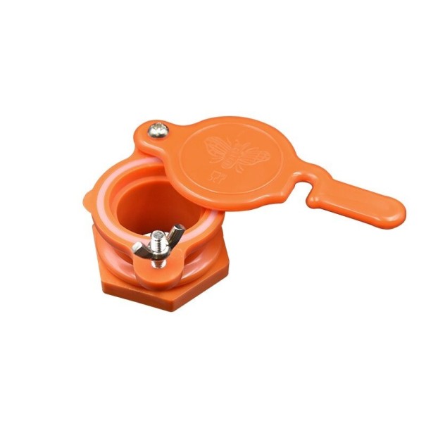 Grifo de vaciado para recipientes de embotellado y clarificación C946 naranja