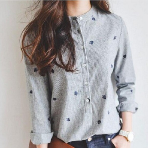 Grijs damesshirt M