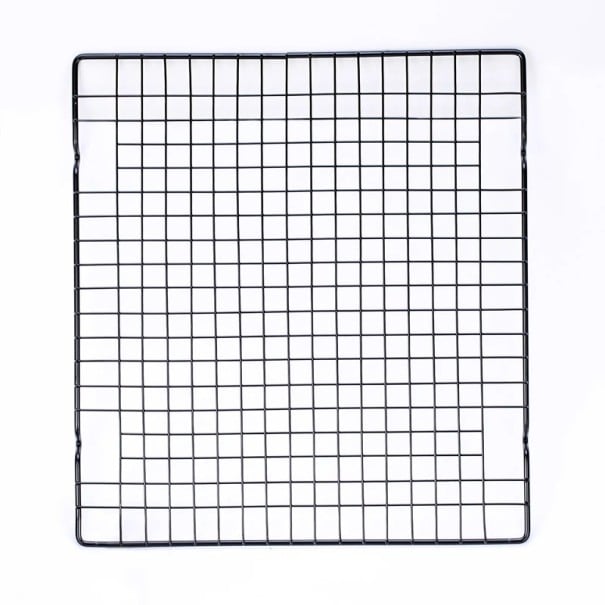 Grille de refroidissement en acier inoxydable 27,8 x 25,5 cm Grille de refroidissement avec revêtement antiadhésif pour la cuisson, le grillage 1
